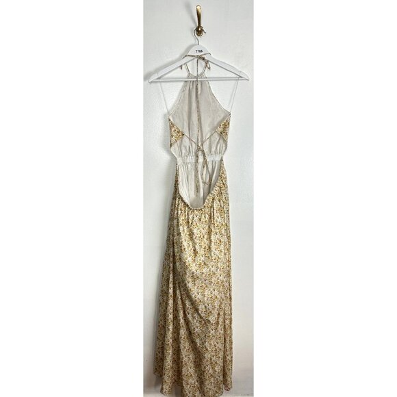 SIGNIFICANT OTHER Cara Floral Print Halter Neck Maxi Dress in Rosale Print US 10 - Picture 11 of 15